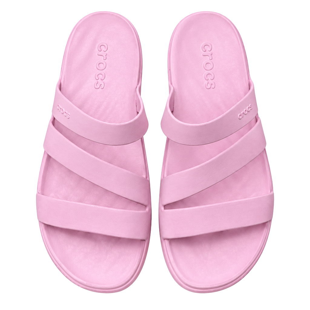 Crocs Brooklyn Low Wedge Sandals Size W11 Pink 1