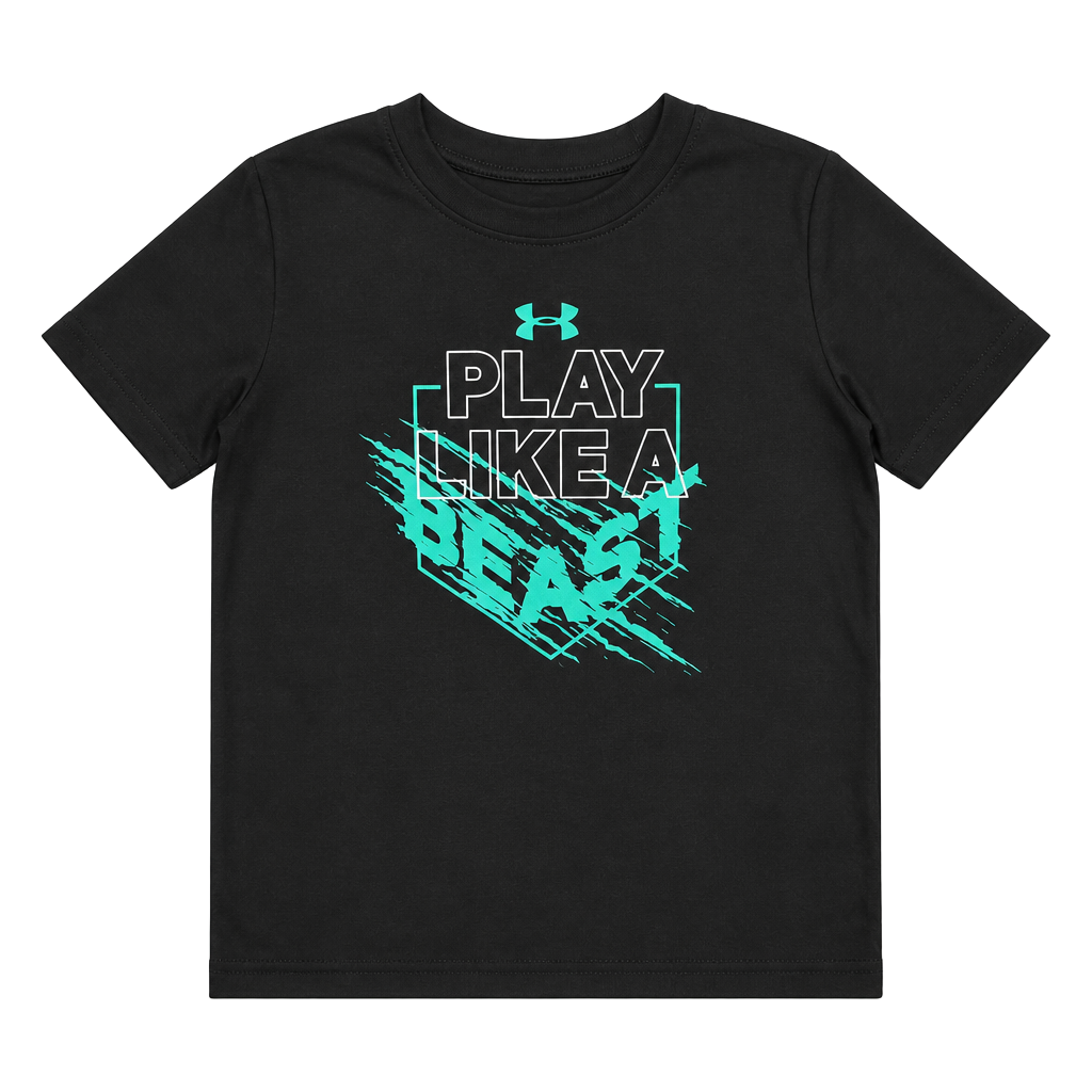 Under Armour Play Like A Beast Short Sleeve Graphic T-Shirt Black Boys 4T 1