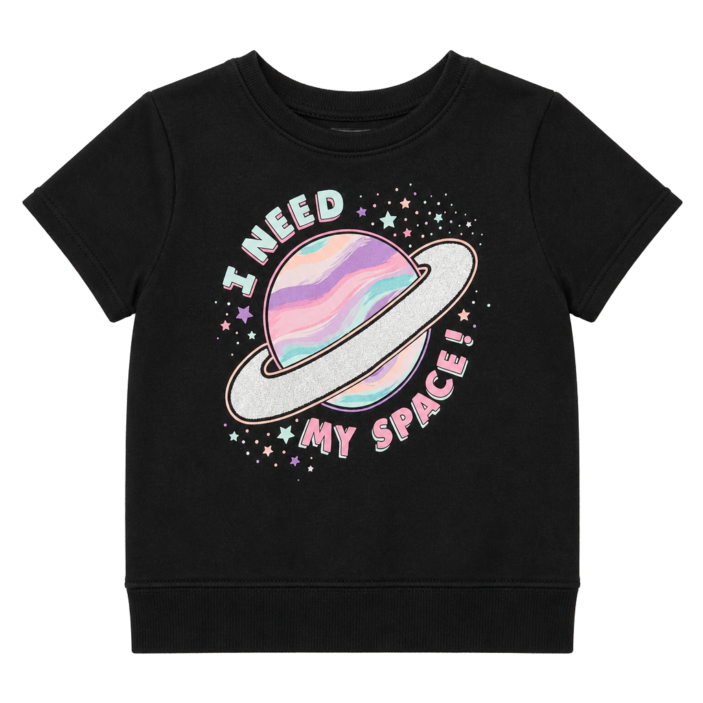 Garanimals I Need Space Saturn Graphic Long Sleeve Toddler Sweatshirt 1