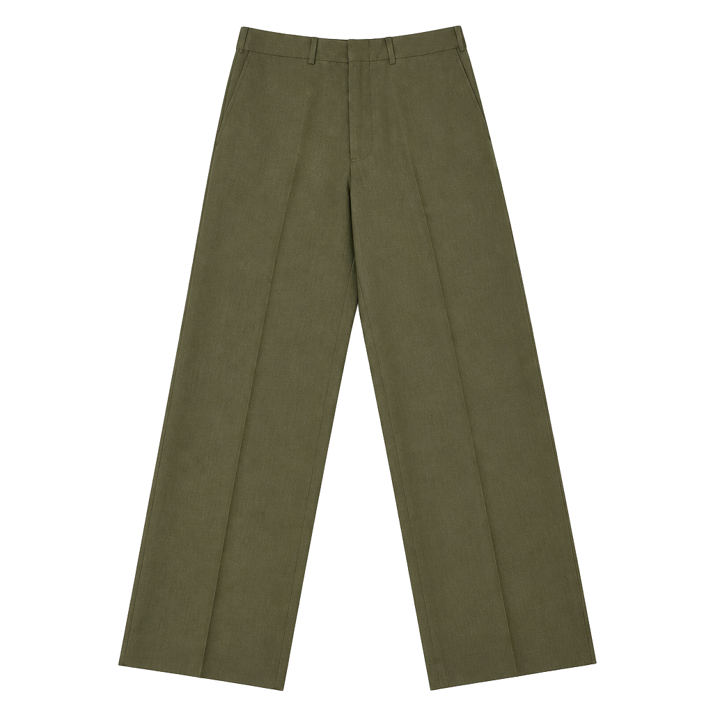 USMC Men's Poly/Wool Tropical Green Dress Trousers Green 34x36 1