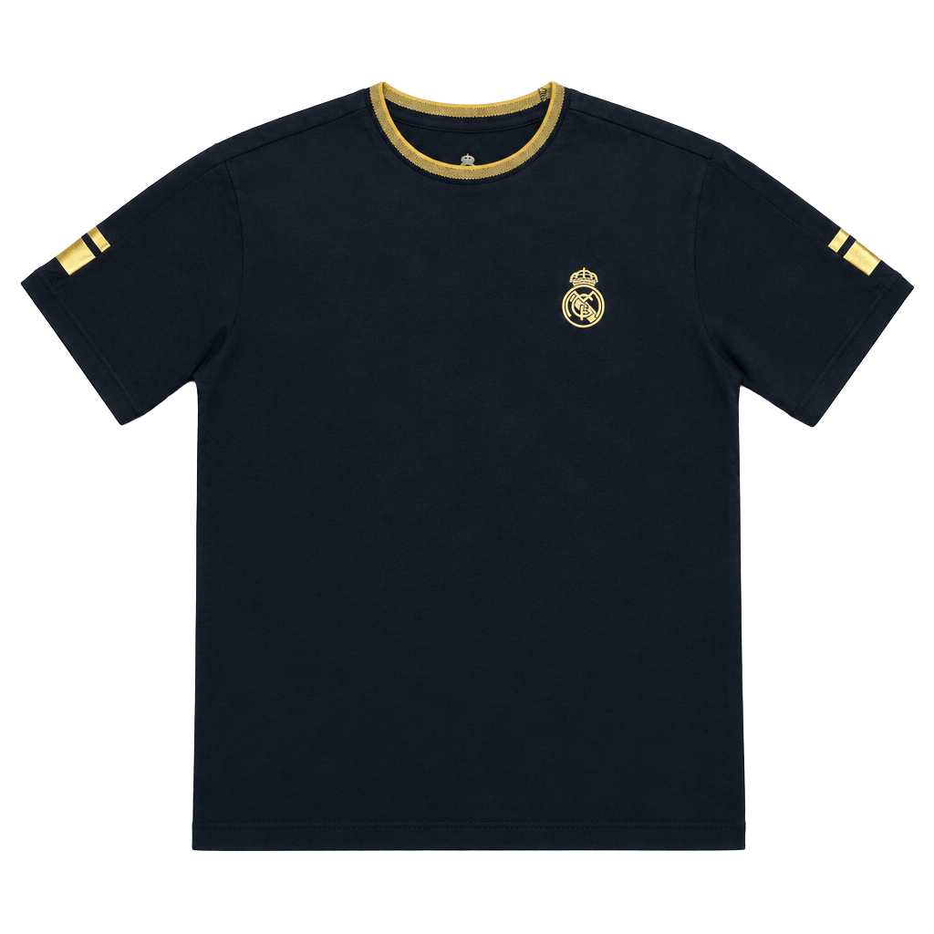 Mens Black & Gold T-Shirt – Official Real Madrid Store, 1