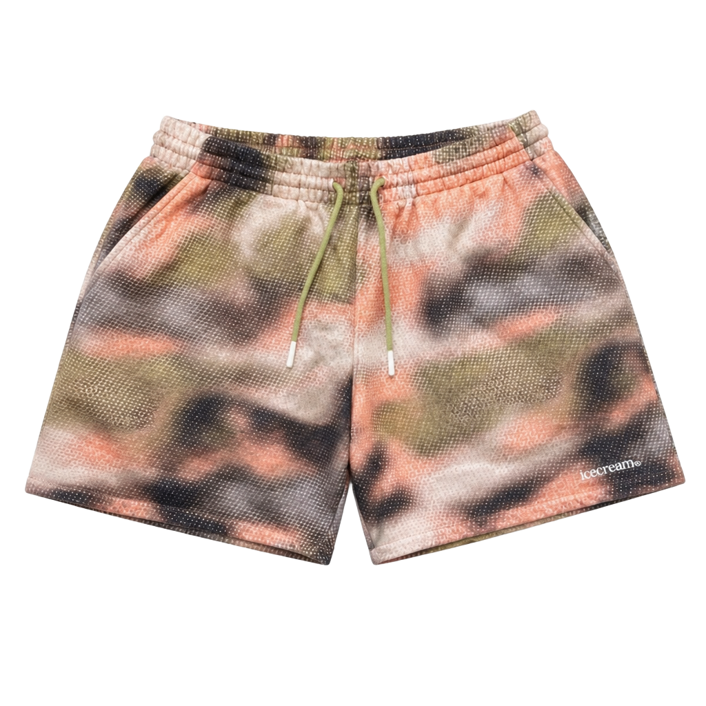 ICECREAM Antique White Growth Sweat Shorts 1