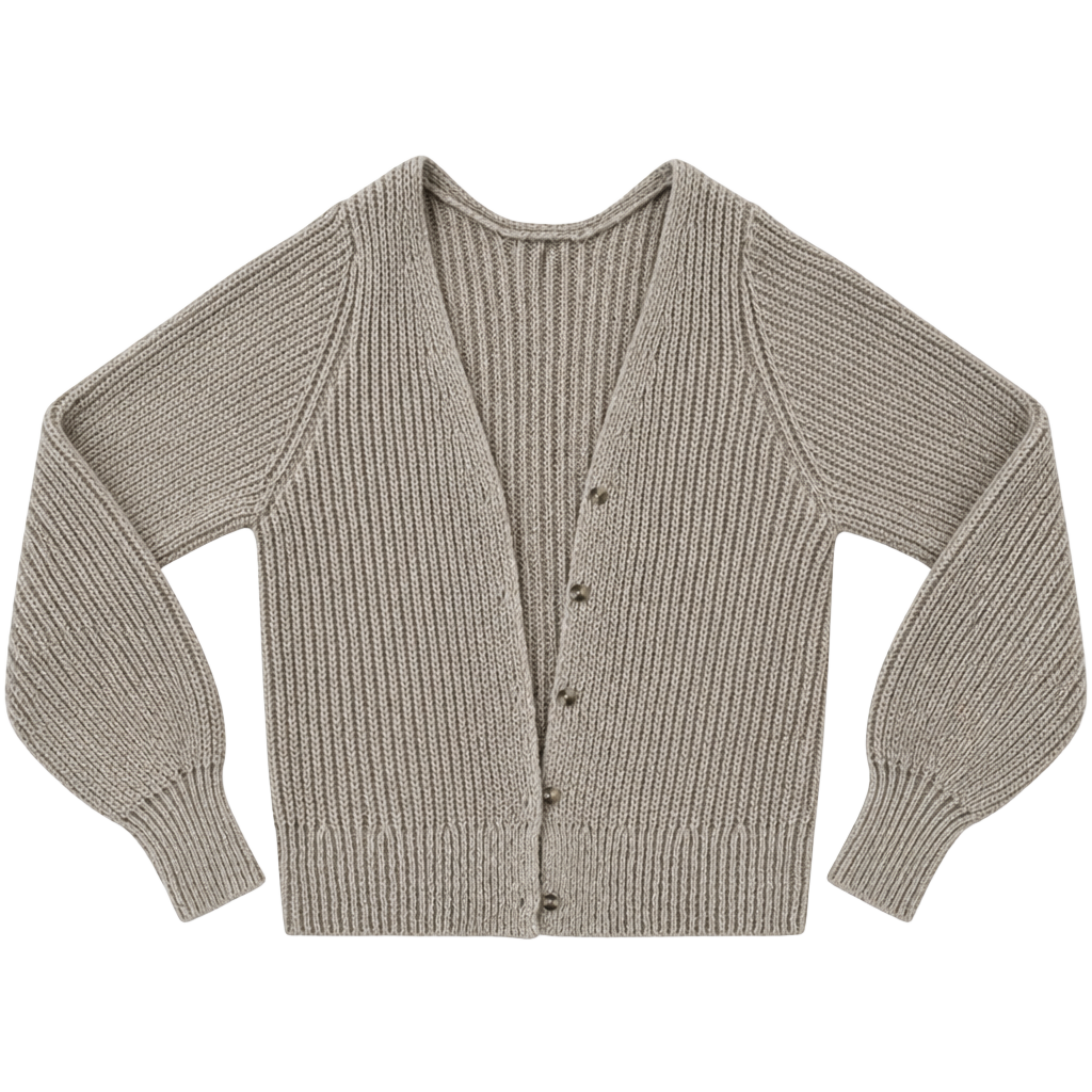 Harper Heritage Chunky Cropped Cardigan in Sandcastle, Size M 1