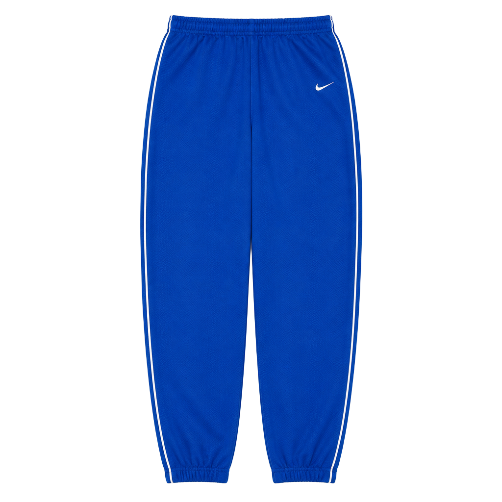 Nike Team Track Pants Size XL Blue White Piping 1