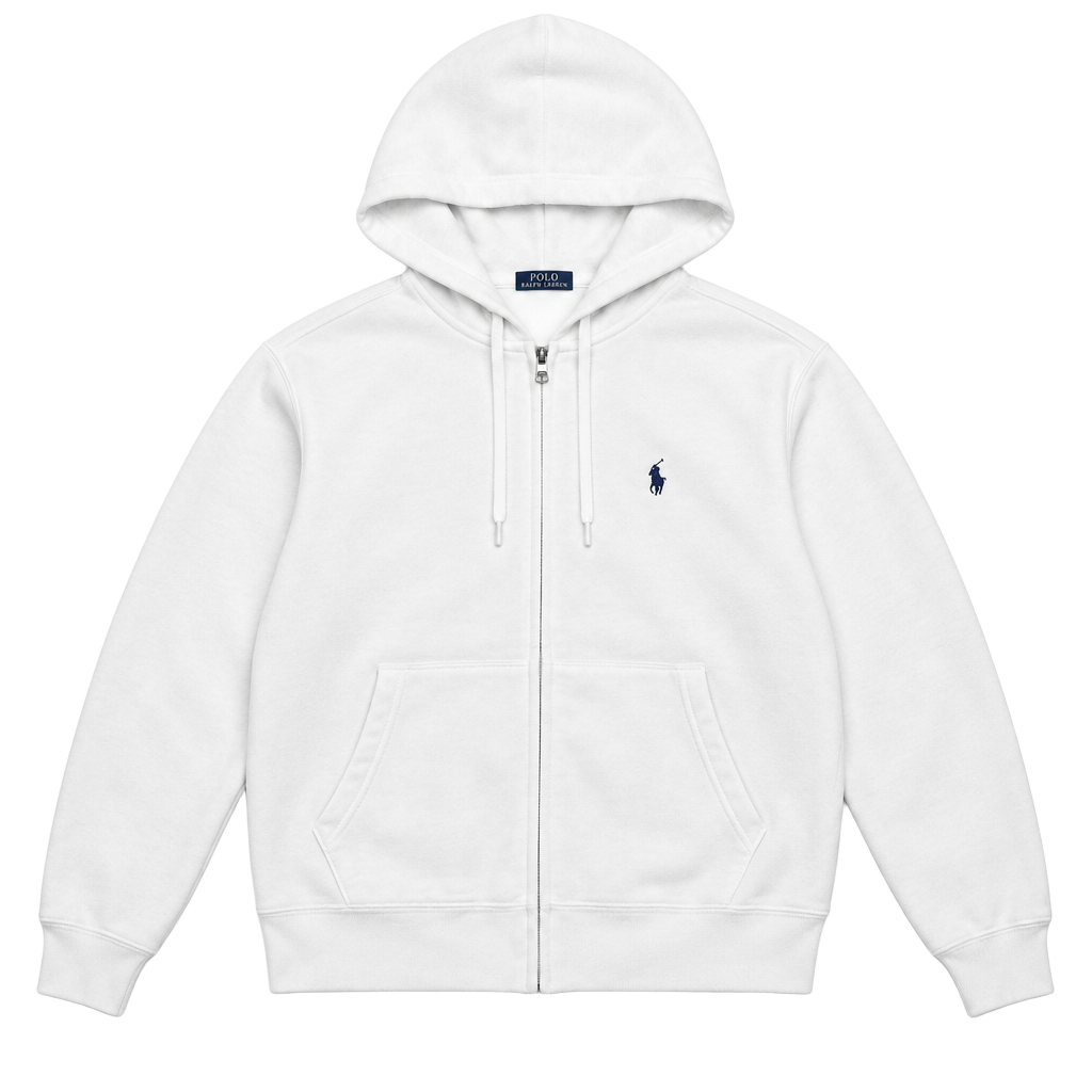 Polo Ralph Lauren Full Zip Hoodie Womens Size XL White 1