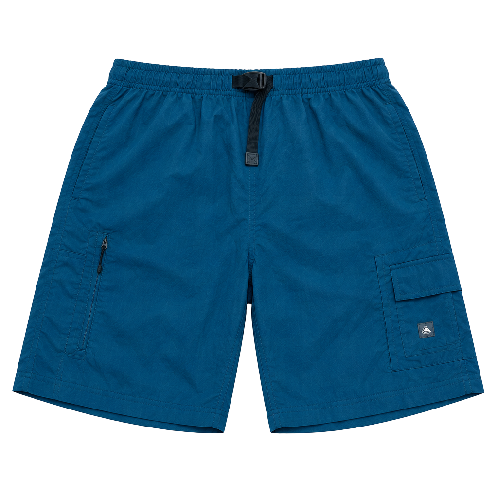 Nike ACG Cargo Shorts Size L Blue Hiking Belted Nylon 1