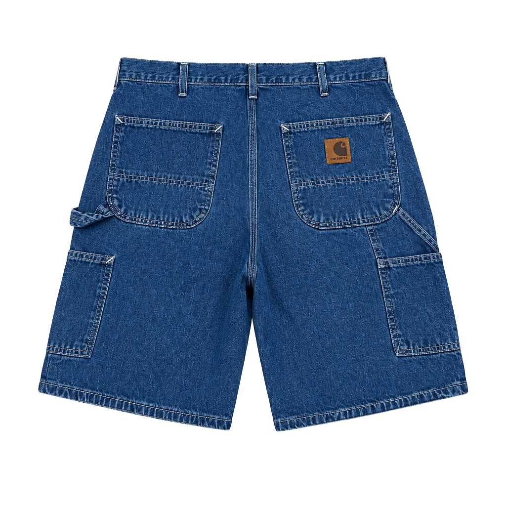 Carhartt B28 DST Carpenter Denim Shorts Size 34 Blue Workwear 1