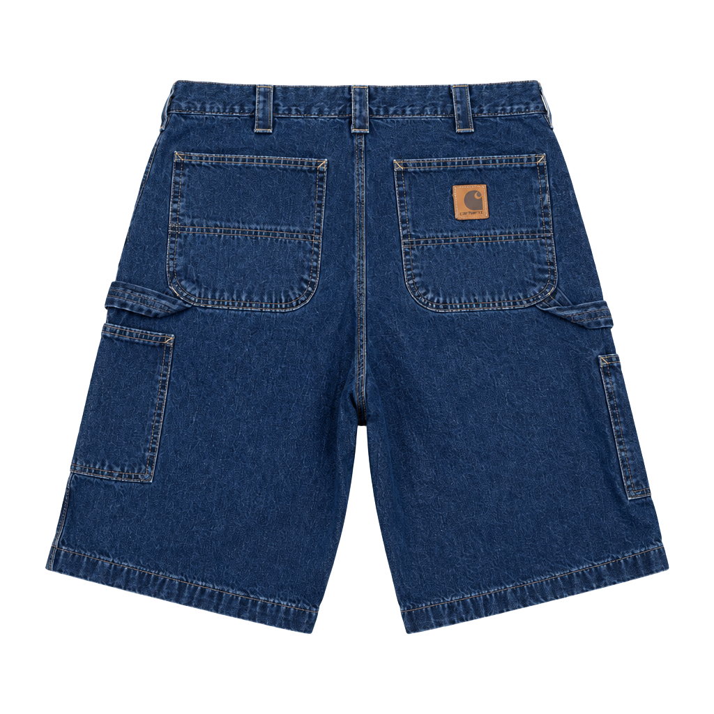 Carhartt B153 HDK Carpenter Jean Shorts Size 34 Blue Denim Workwear 1