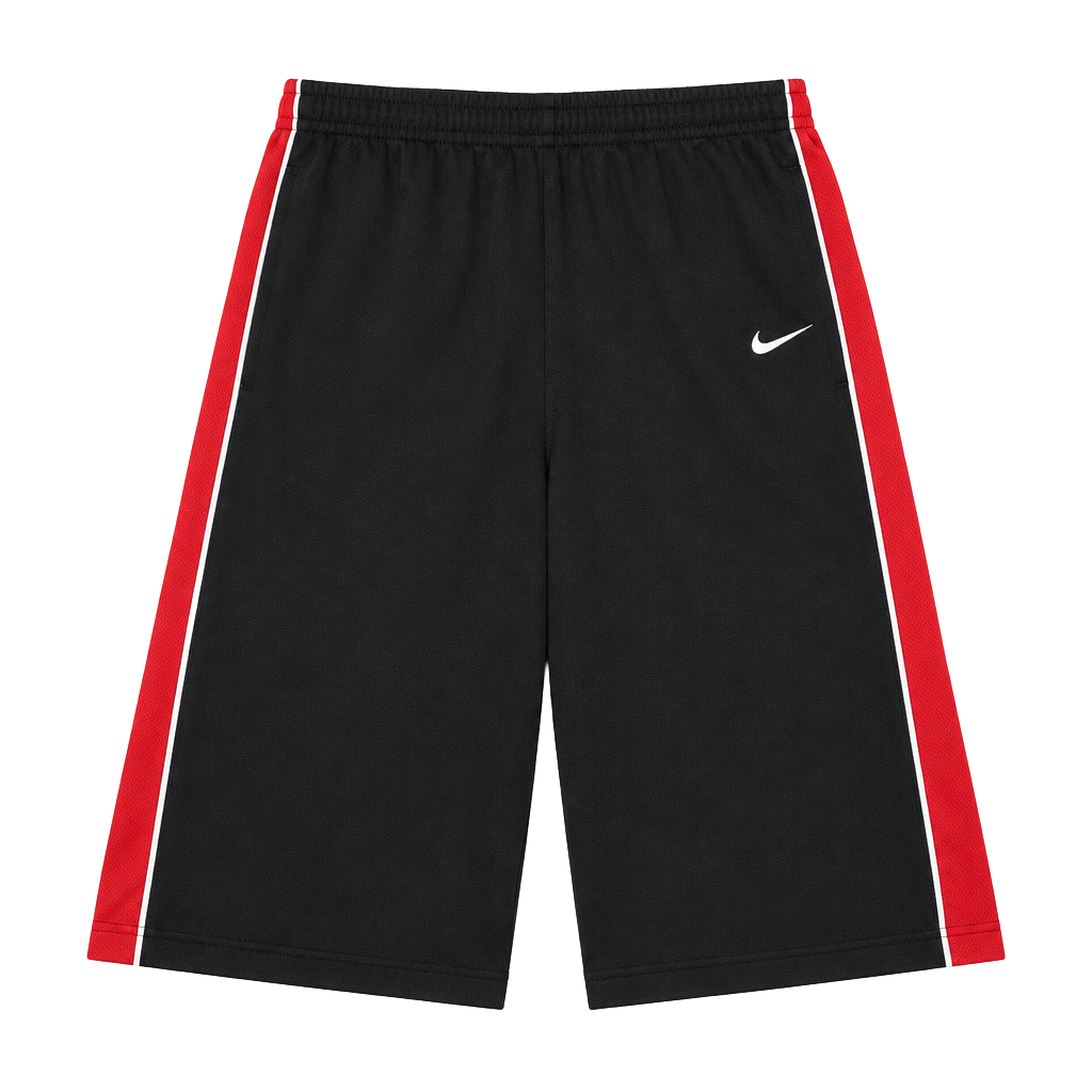 Nike Track Pants Size M Black Red White Striped Athletic Pants 1