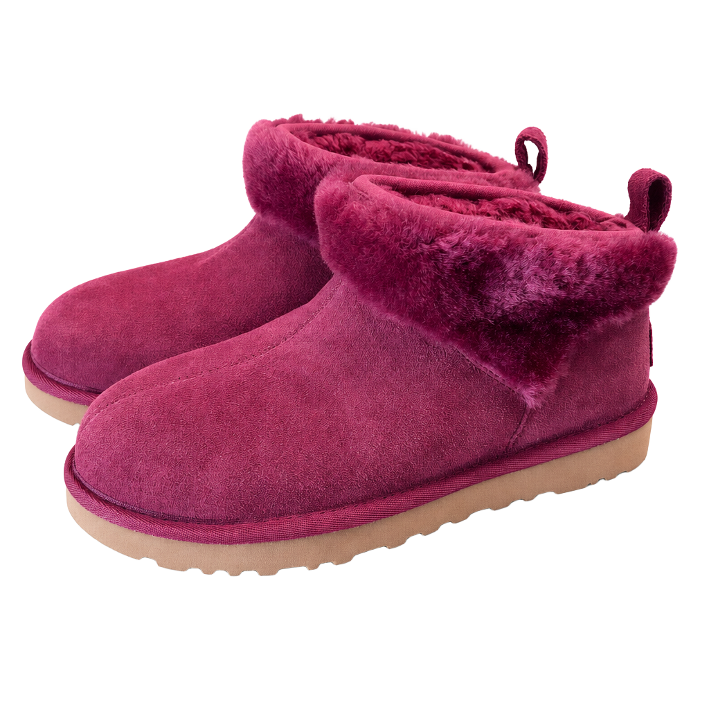 UGG Women's Classic Ultra Mini SnugScape Boots in Bougainvillea NIB size 7 1