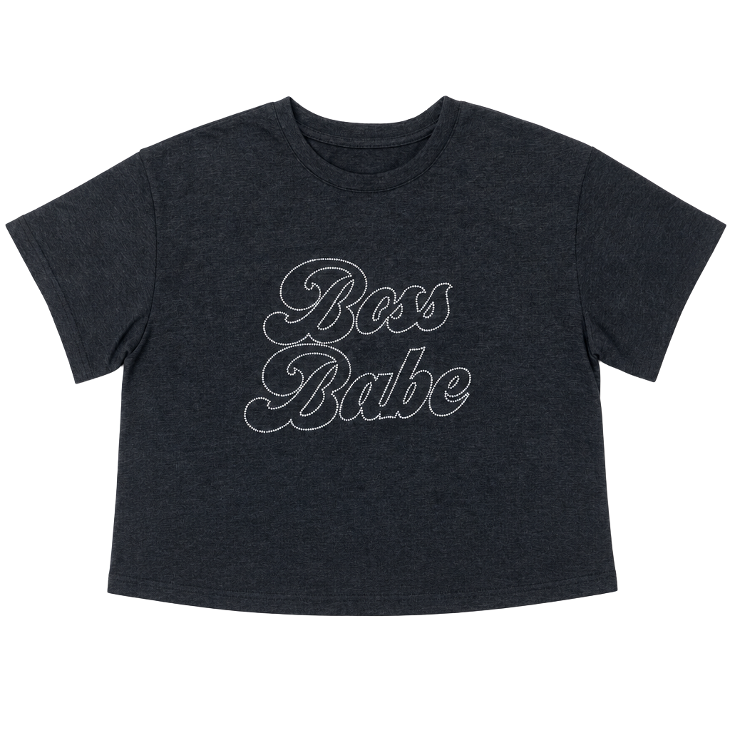 Paris Hilton Boss Babe Graphic Crop T-Shirt 1
