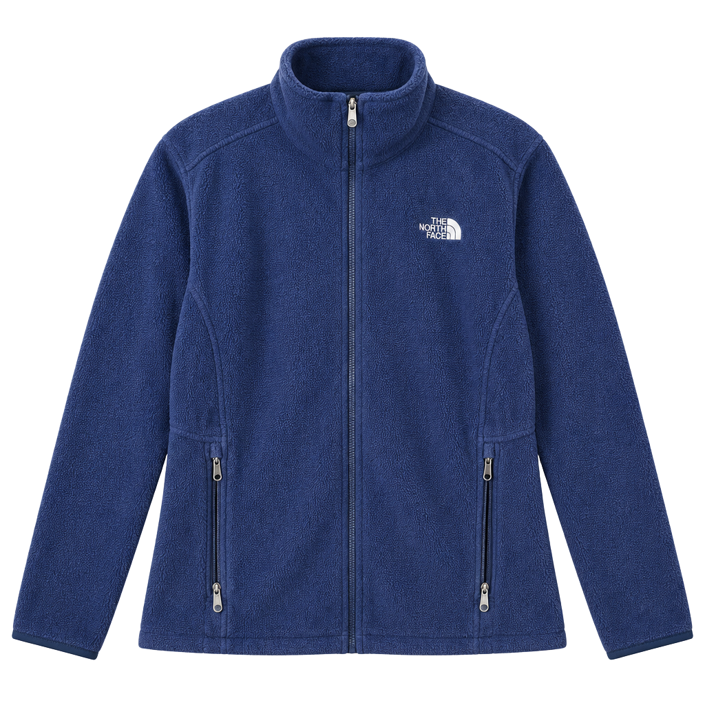 The North Face Fleece Jacket Size L Blue Full Zip Polartec 1