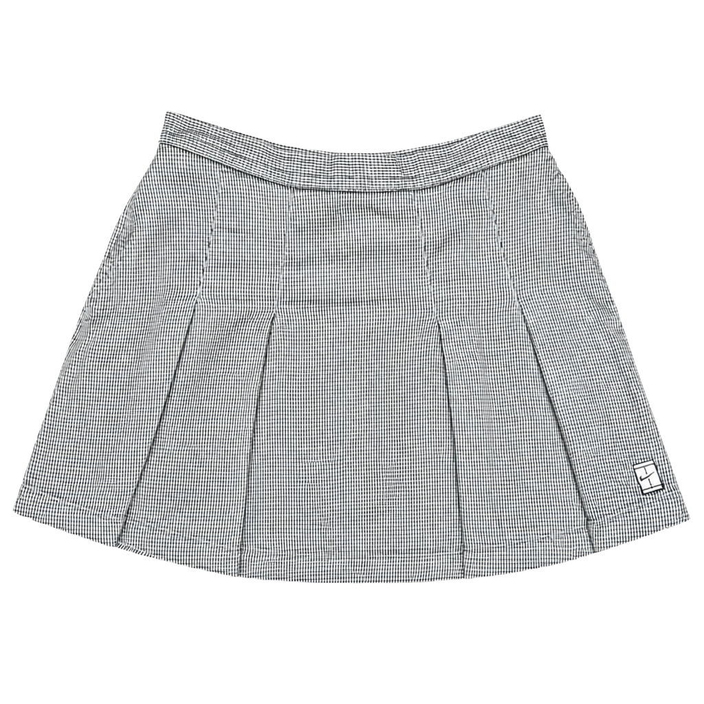 Nike Gingham Pleated Tennis Skirt Green Black Y2K 1