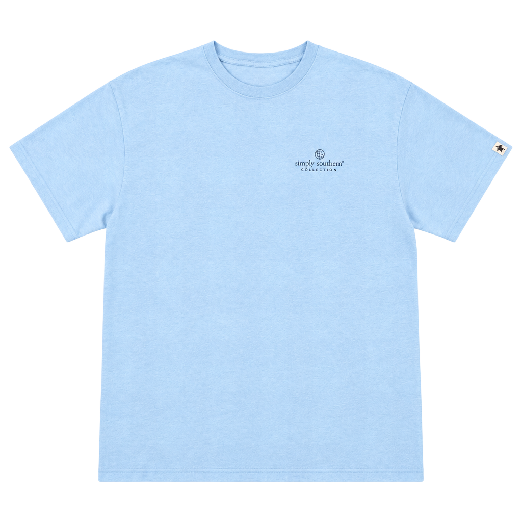 Simply Southern Good Ol Boys T-Shirt XL Light Blue Graphic Dog 1