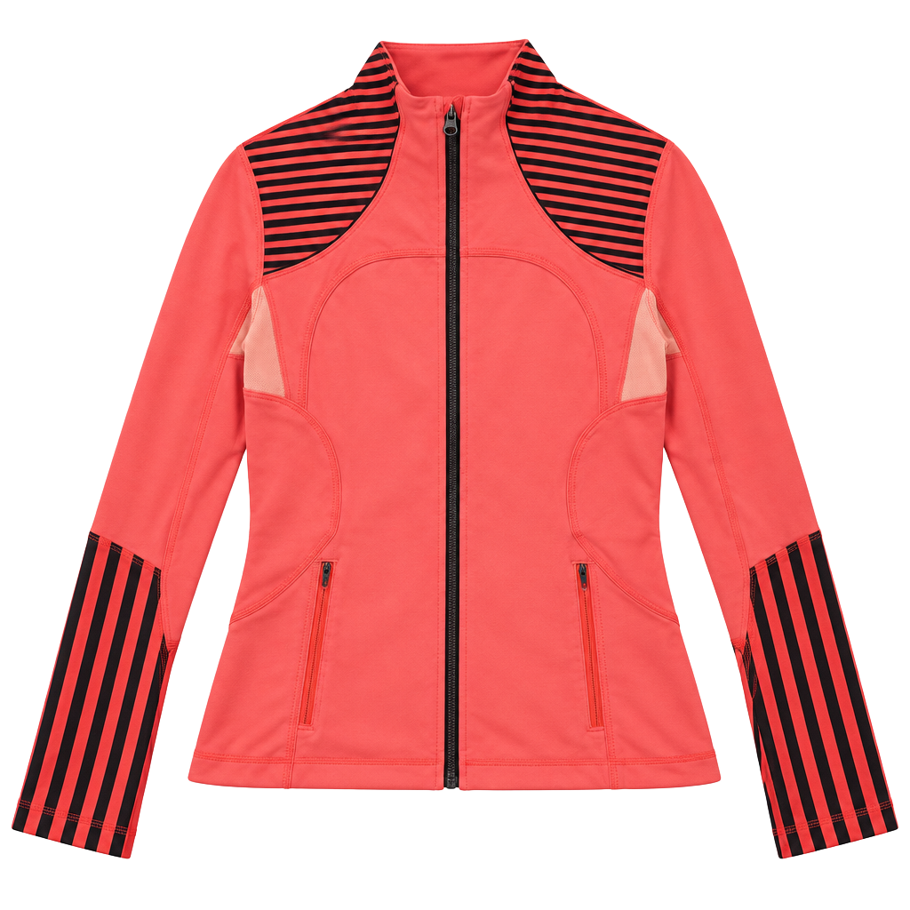 Lululemon Forme Jacket Size 8 Light Flare Classic Stripe 1