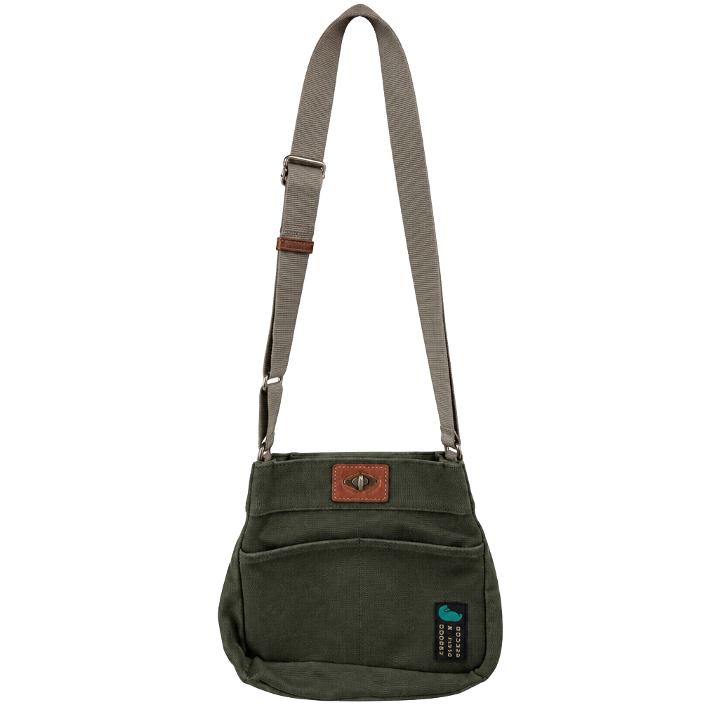 Dooney & Bourke Canvas Crossbody Bag Olive Green 1
