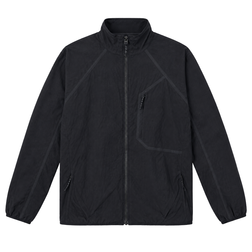 Lululemon Microgrid Jacket Black Full Zip 1