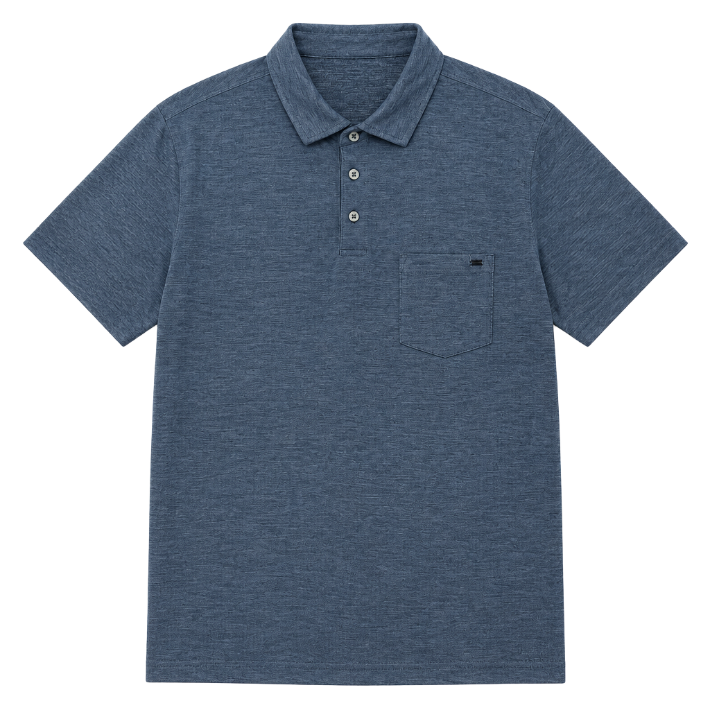 Vuori Ace Polo Shirt Size XL Blue Pocket Short Sleeve Performance 1