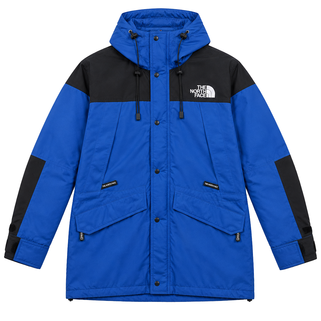Vintage The North Face Mountain Jacket Size L Blue Black Gore-Tex 1