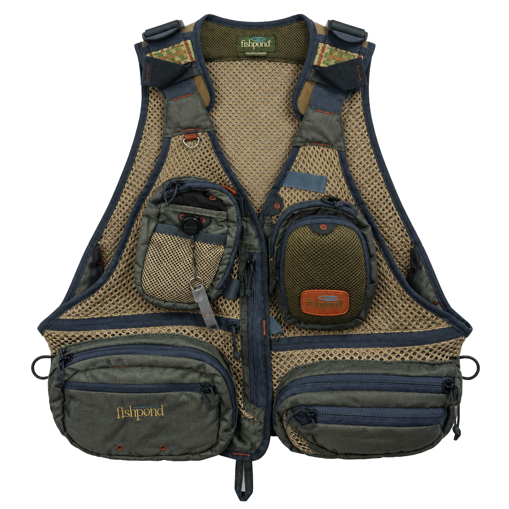 Fishpond Sagebrush Mesh Fly Fishing Vest Green 1