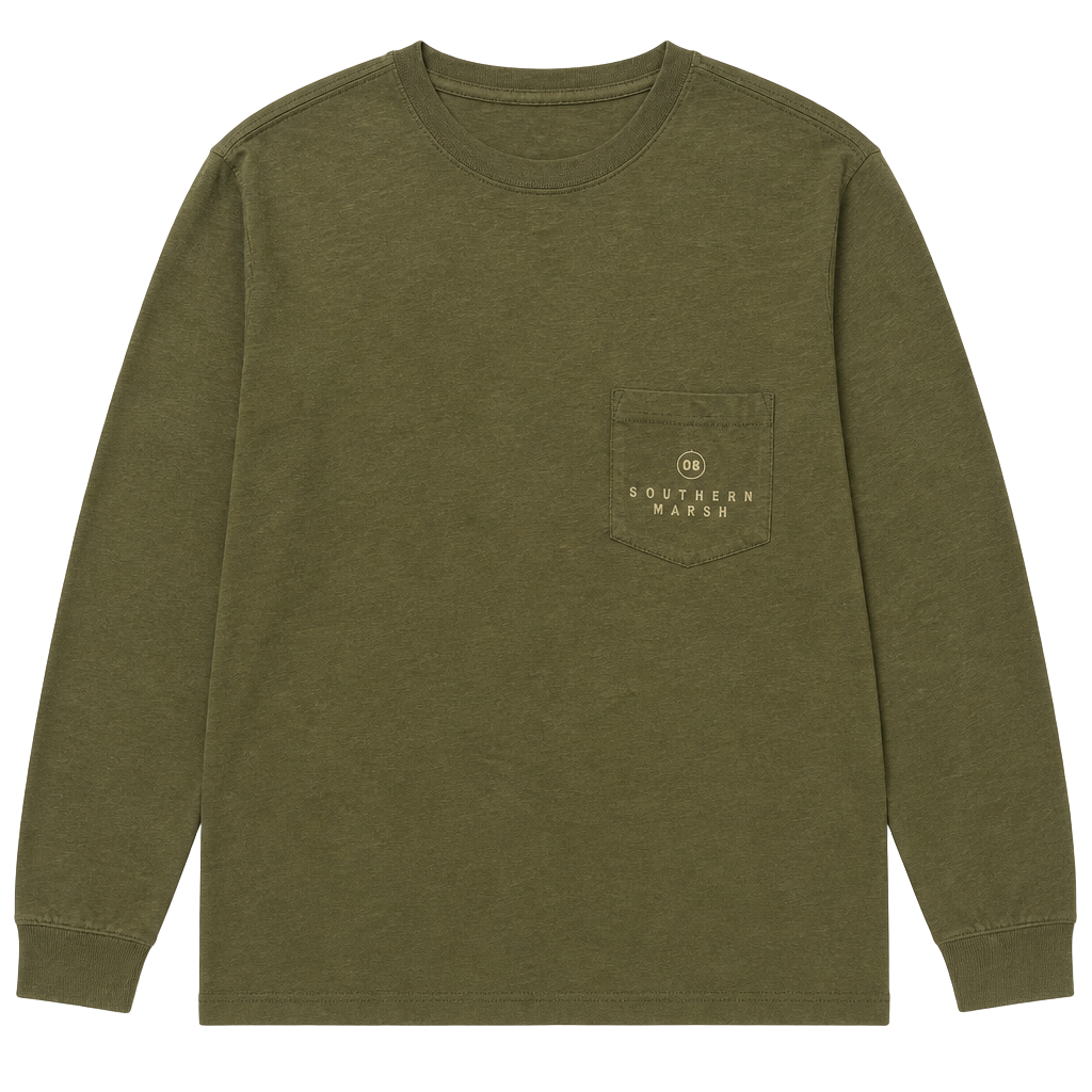 Southern Marsh Youth Olive Tee 1