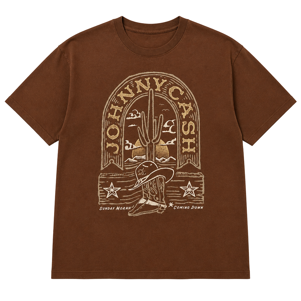 Ash Brown Cash Signature Tee 1