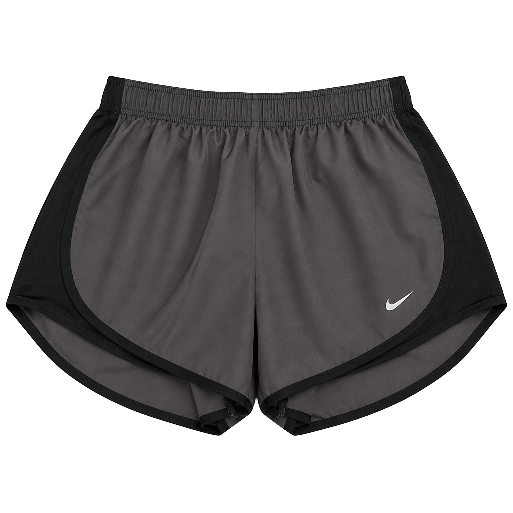 Nike Women's Charcoal and Black Athletic Shorts 1