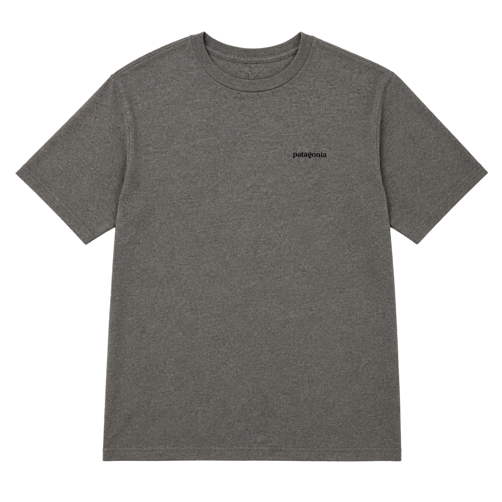 Patagonia Men's P-6 Logo Responsibili-Tee T-Shirt Heather Grey Size Large 1