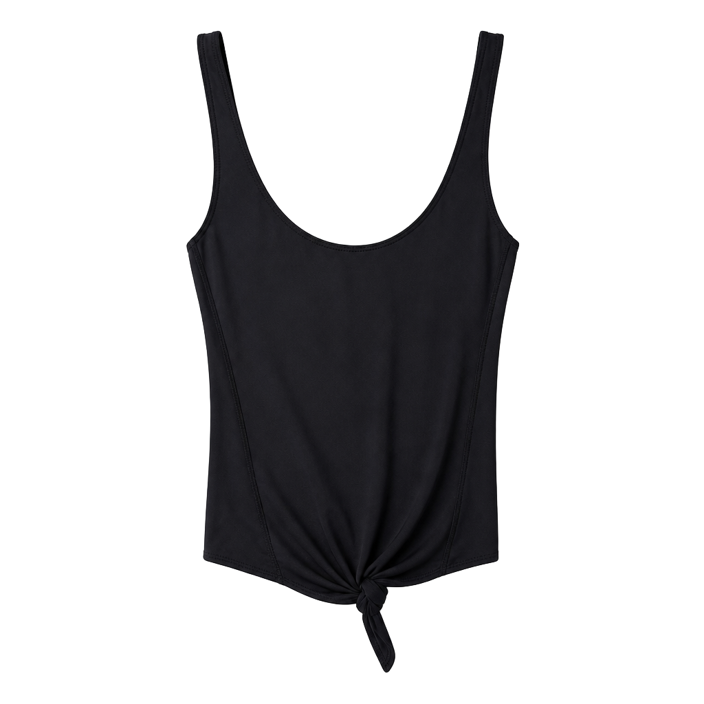 Lululemon Black Tie-Front Tank Top 1