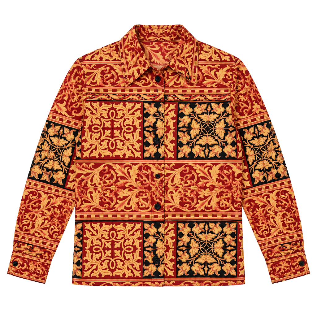 Selene Paris Vintage 100% Silk button up women’s shirt Size L 1
