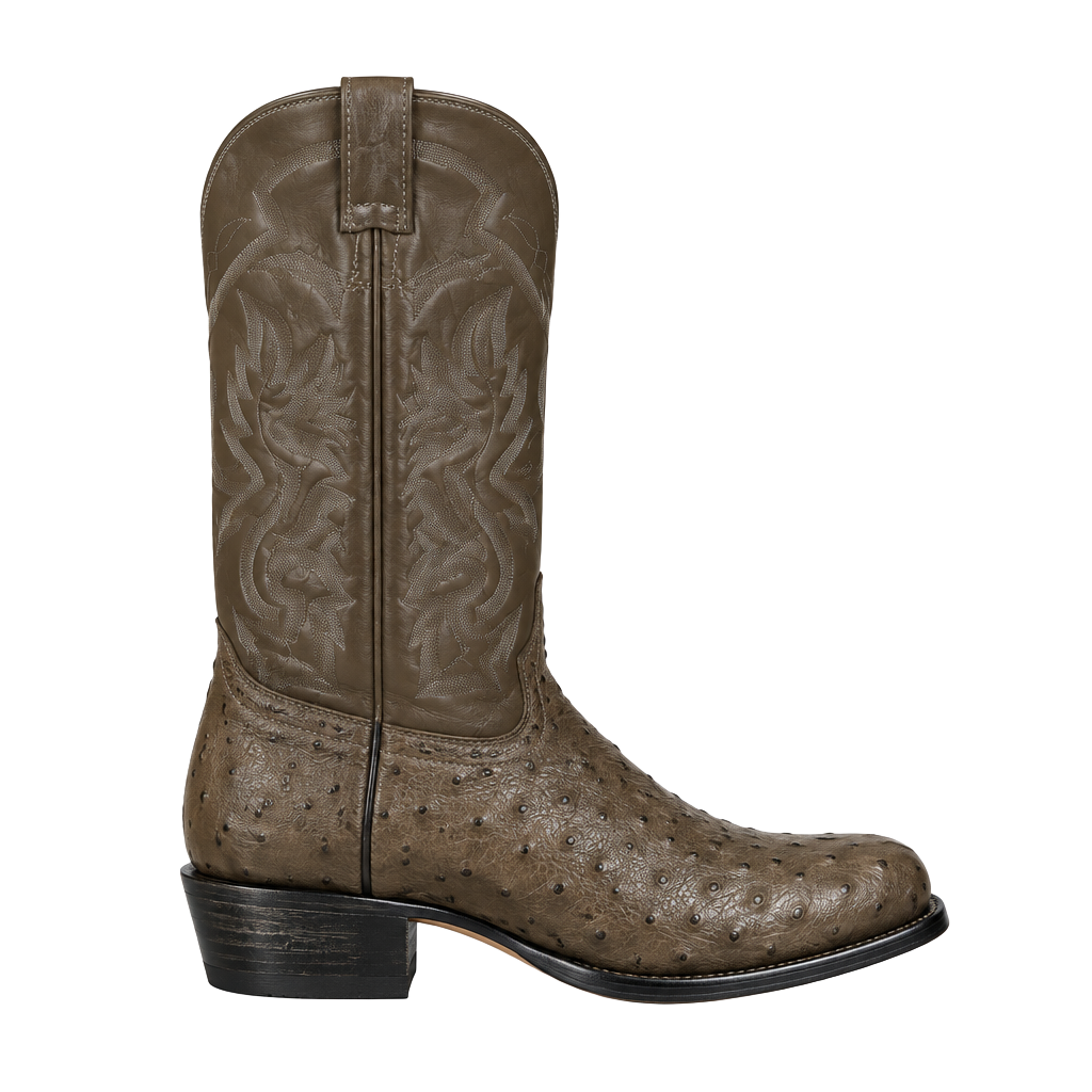 Vintage Justin 1980s Full Quill Ostrich
Western Boots 1