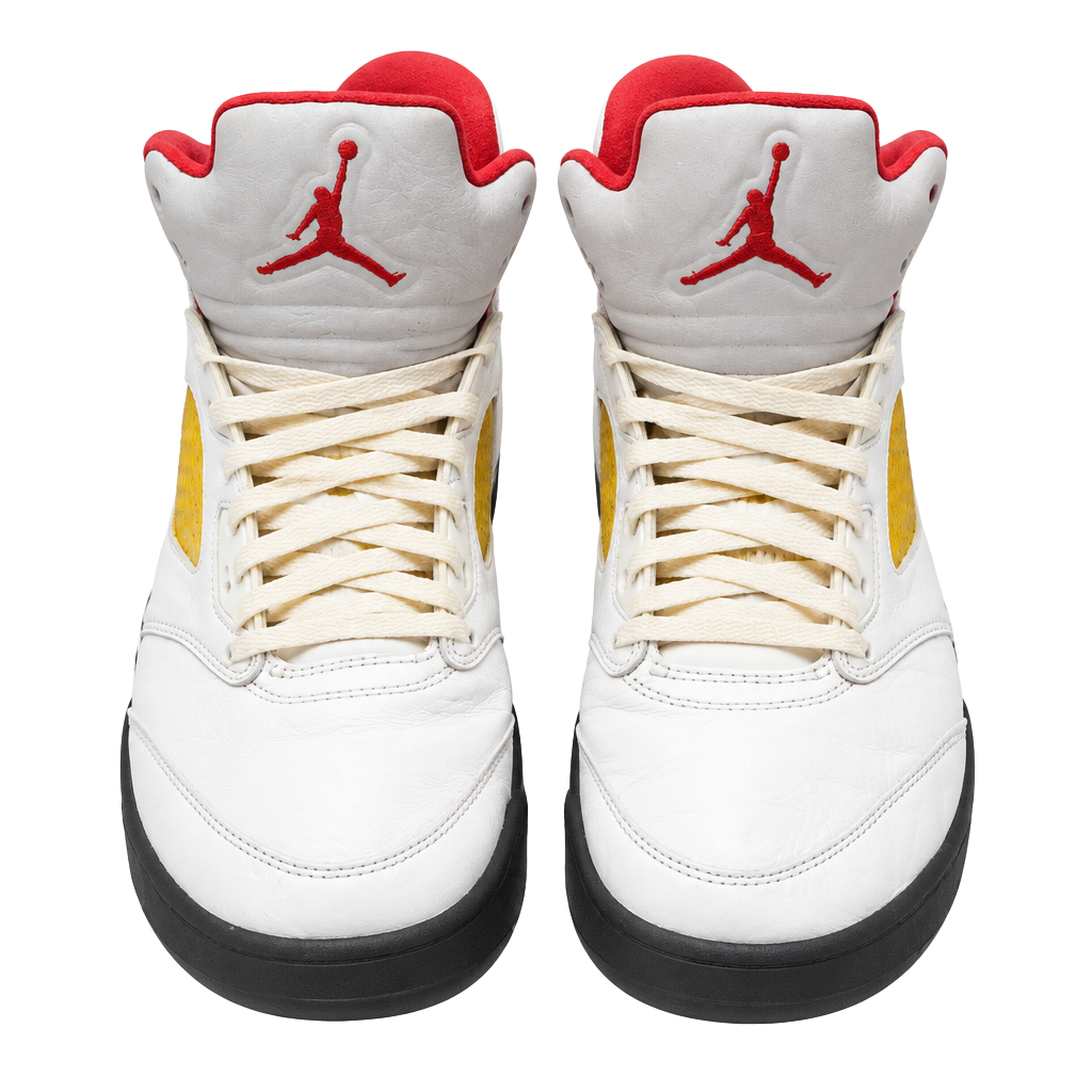 Jordan Air Jordan 5 Retro Fire Red Size 11.5 White Black Red 1