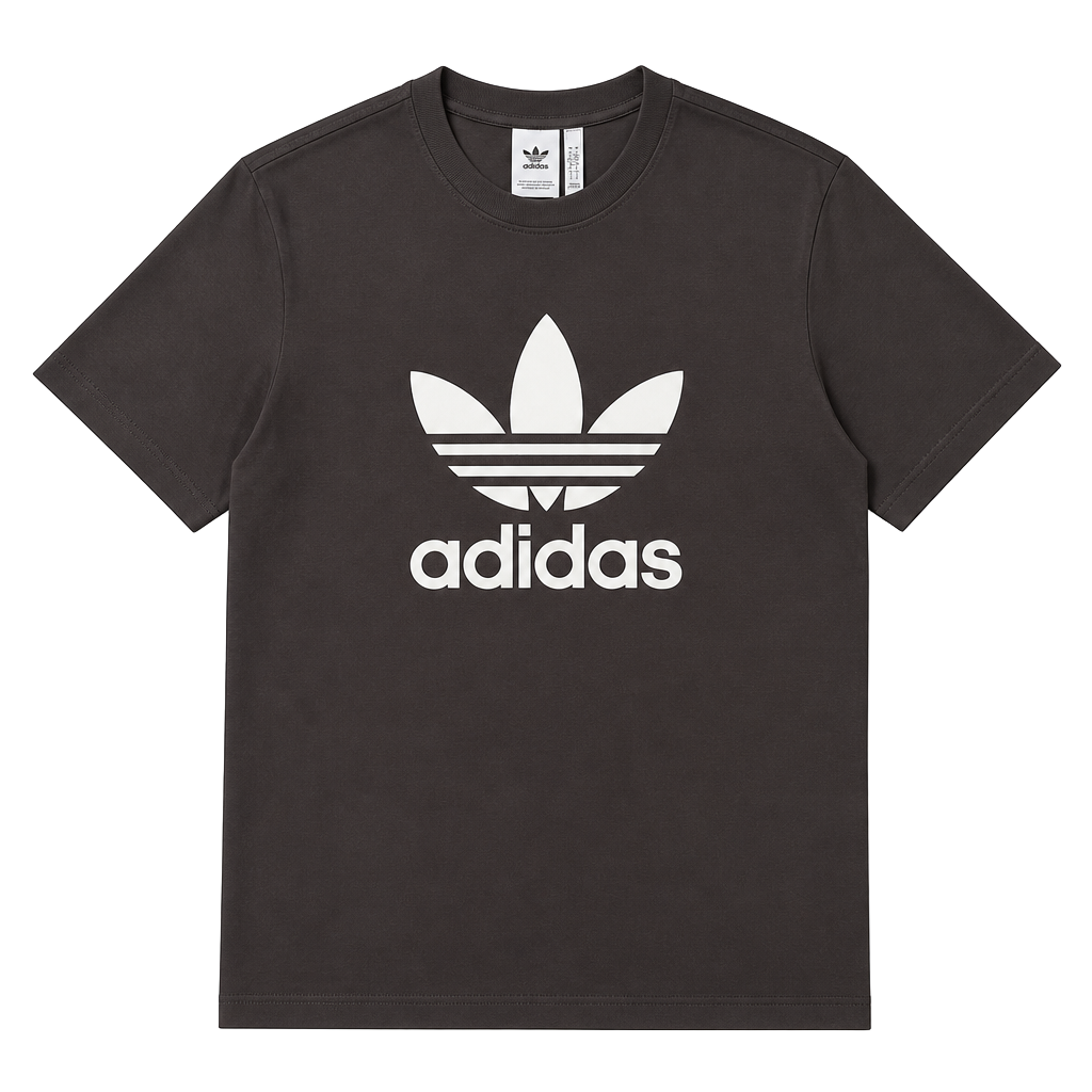 Adidas Adicolor Trefoil Tee Size L Black White Short Sleeve T-Shirt New 1