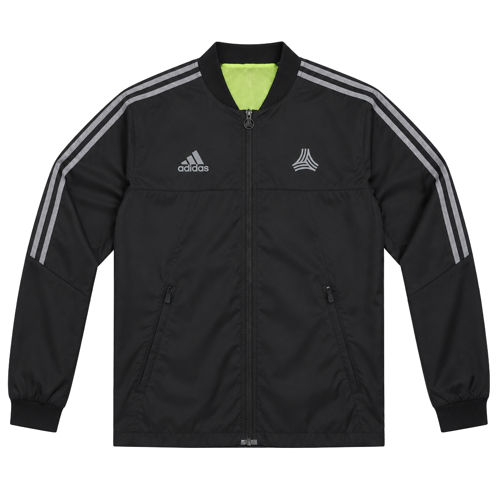 Adidas Jacket Size M Black Track Windbreaker Full Zip 1