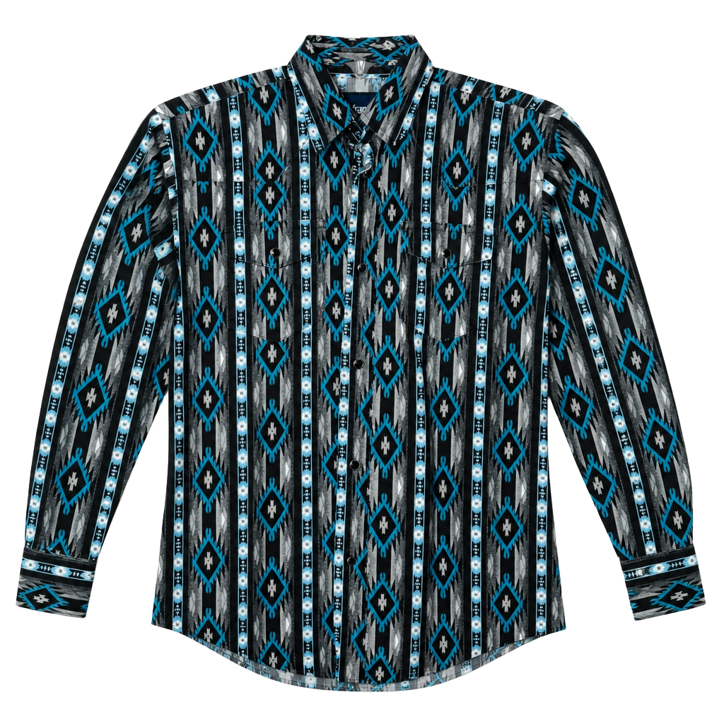 Boys Wrangler Checotah Long Sleeve Snap Shirt – , 1