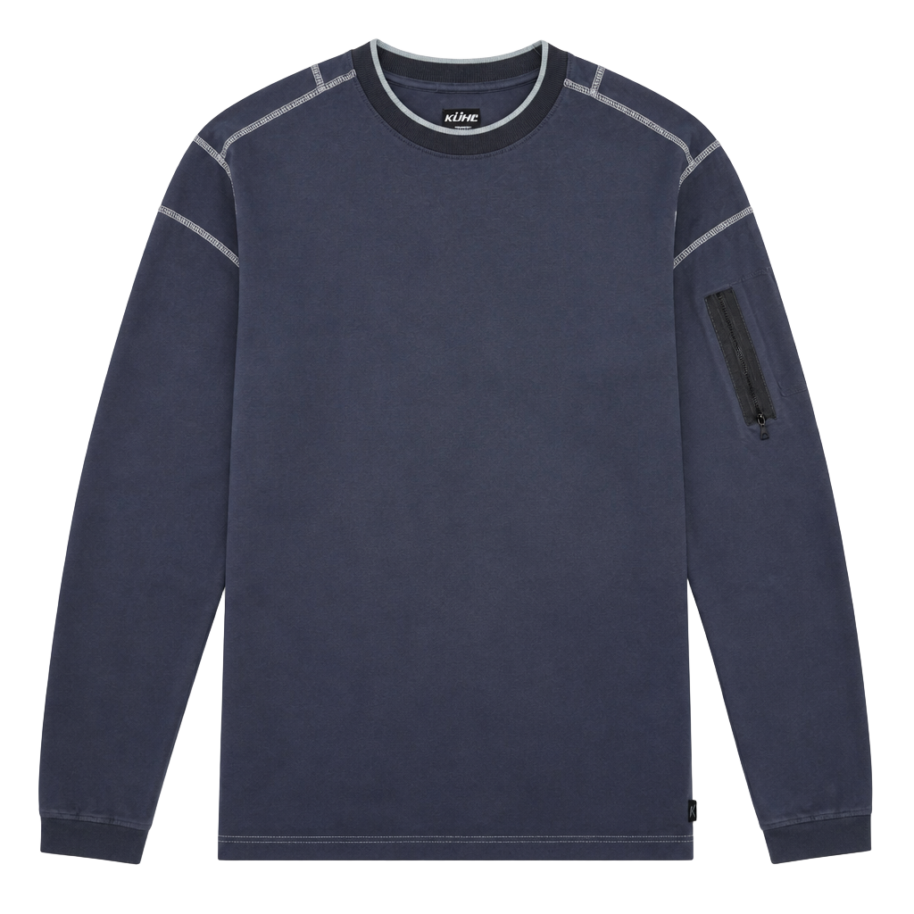 KÜHL Kommando Crew Long Sleeve Organic Cotton Shirt with Sleeve Pocket 1