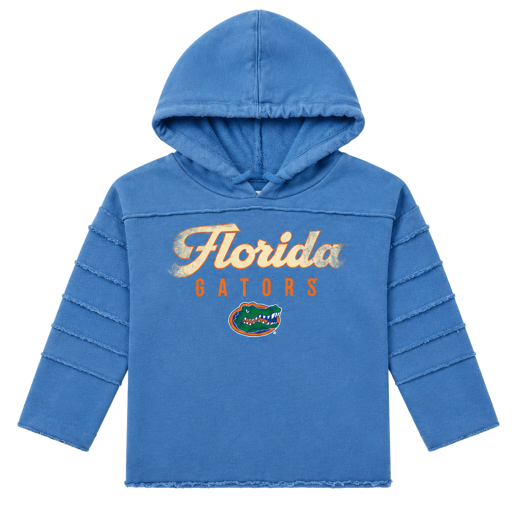 Women’s Florida Gators Box Seat hoodie in vintage wash blue sweatshirt 2XL 1