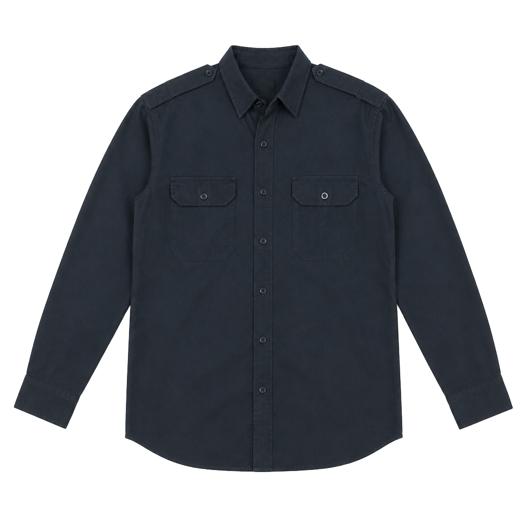 Polo by Ralph Lauren Classic Fit Long Sleeve Military Style Shirt with Epaulets 1