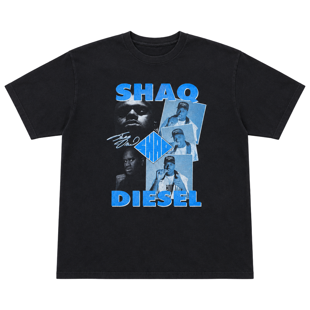 Shaq Diesel Graphic T-Shirt Black Vintage NBA 1