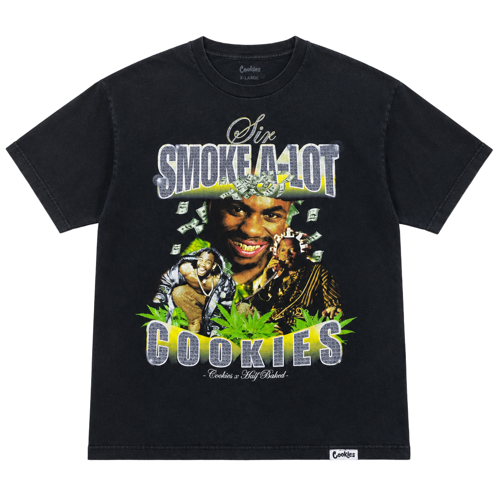 Cookies Half Baked Sir Smoke A Lot T-Shirt Size L Black 1