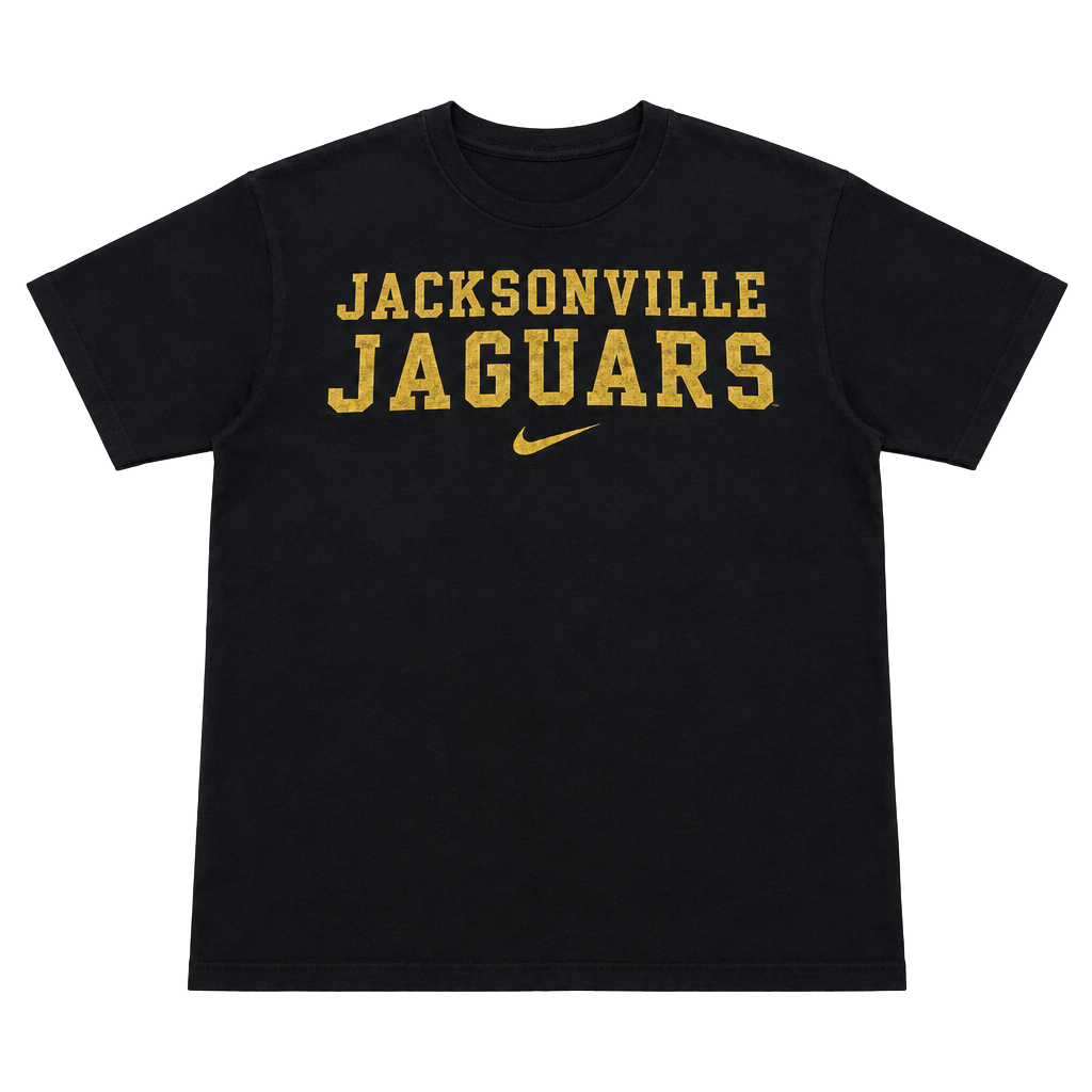 Nike Jacksonville Jaguars T-Shirt Size L Black Vintage NFL Team Sports 1