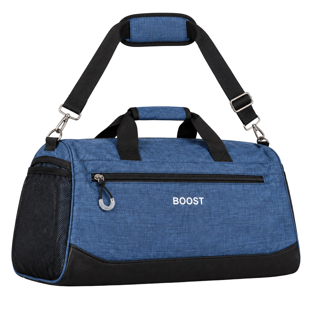 BOOST Gym Duffel Bag Blue Heather 1
