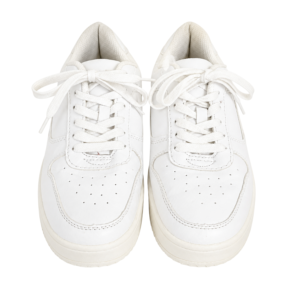 No Boundaries White Platform Low Top Sneakers 1