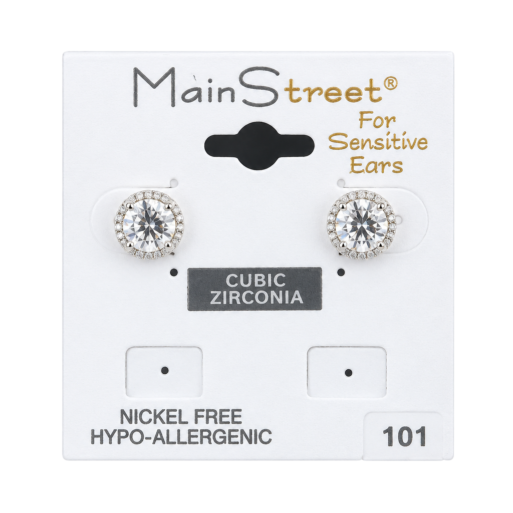 Main Street Earring Number 101 Cubic Zirconia Studs 1