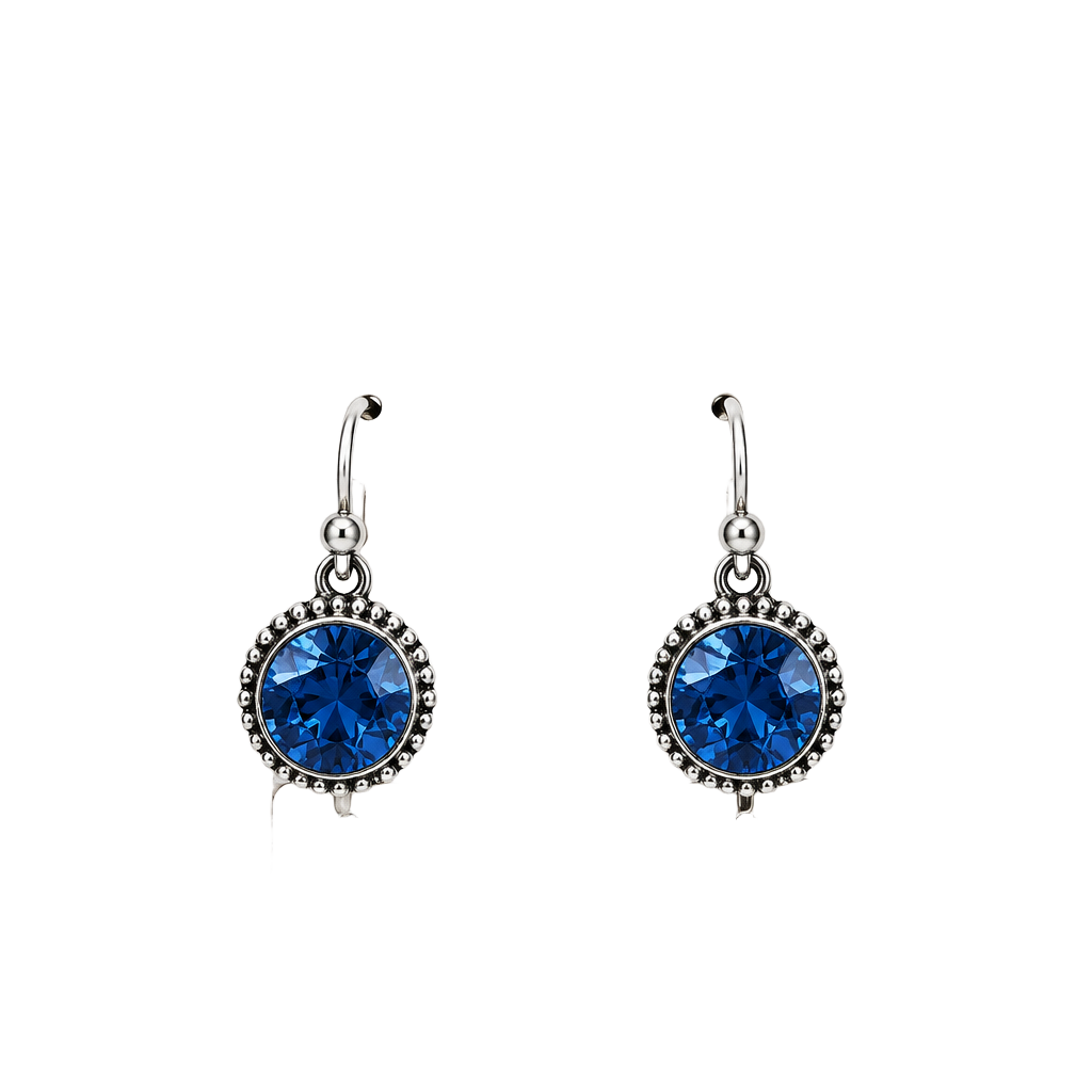 Main Street Blue Crystal Drop Earrings Size 107 1