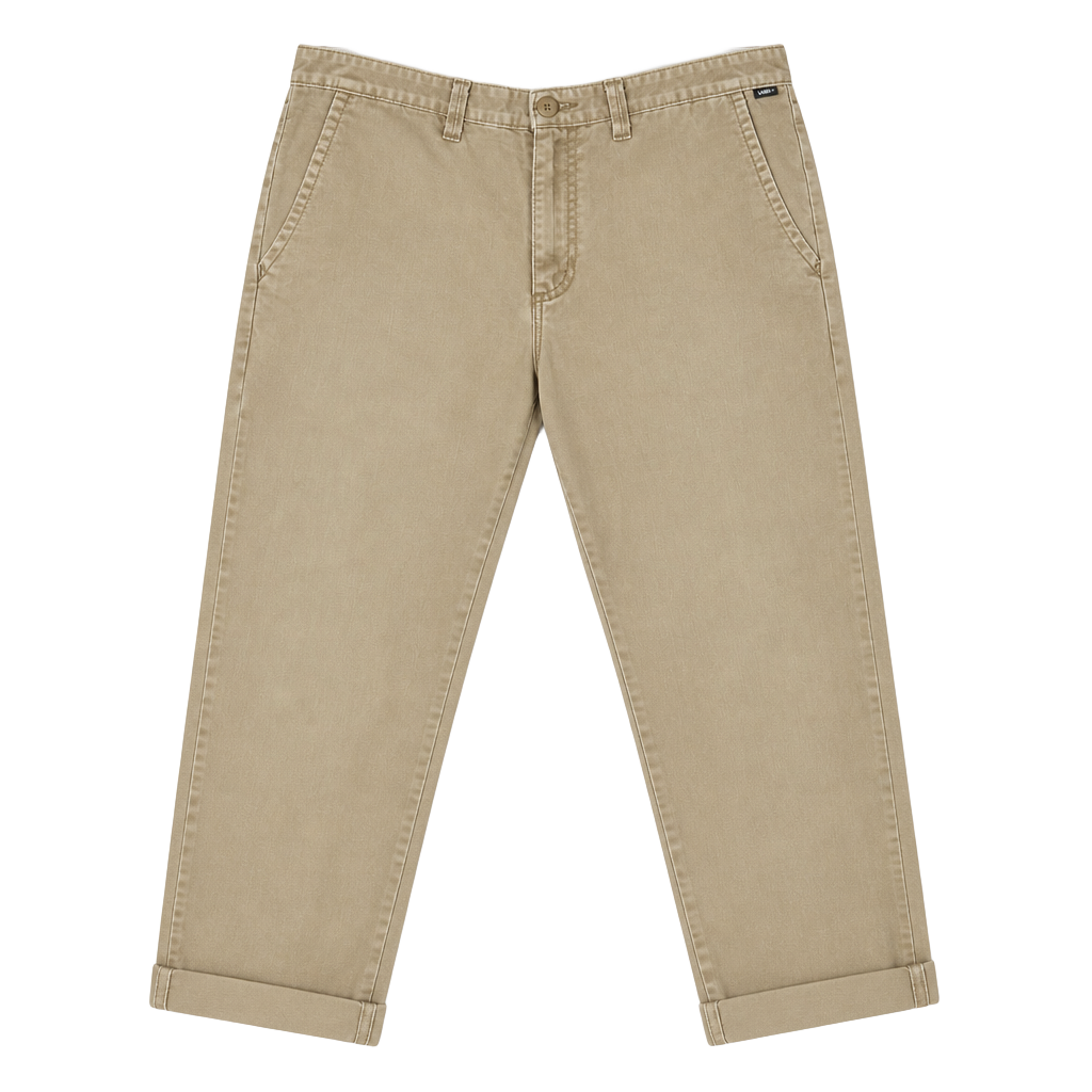 Vans Off The Wall Regular Fit Straight Leg Beige Mens Trousers 1