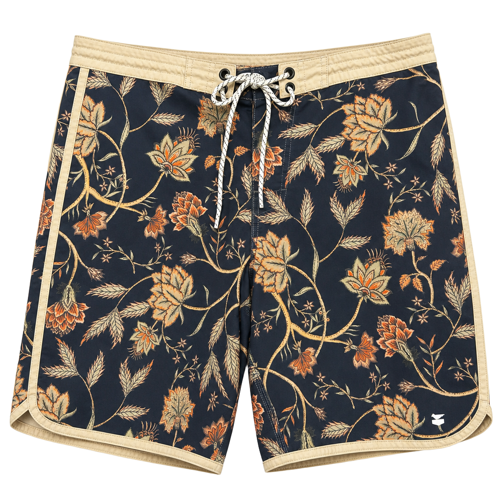 Jetty Men's Floral Print Board Shorts, Size 34 1