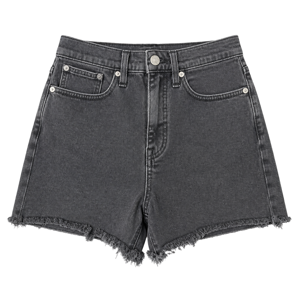 Madewell High-Rise Denim Shorts Black Size 26 1