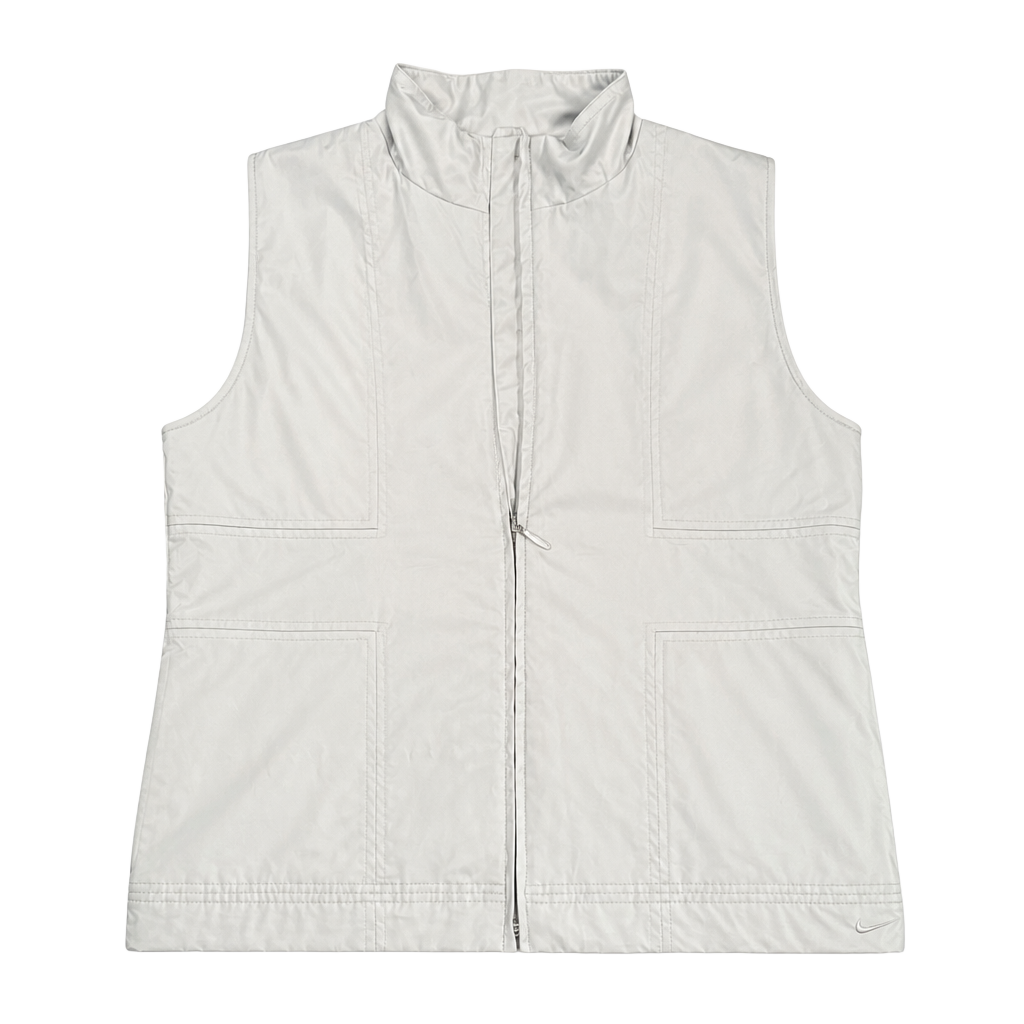 Nike Golf Clima-Fit Full Zip Vest Womens L Light Ice Blue Polyester Spandex 1