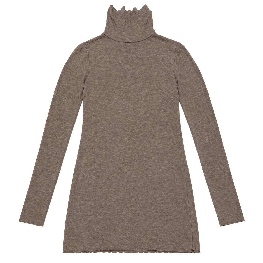 Gap Turtleneck Sweater mini dress Size M Brown Long Sleeve Knit Pullover
1